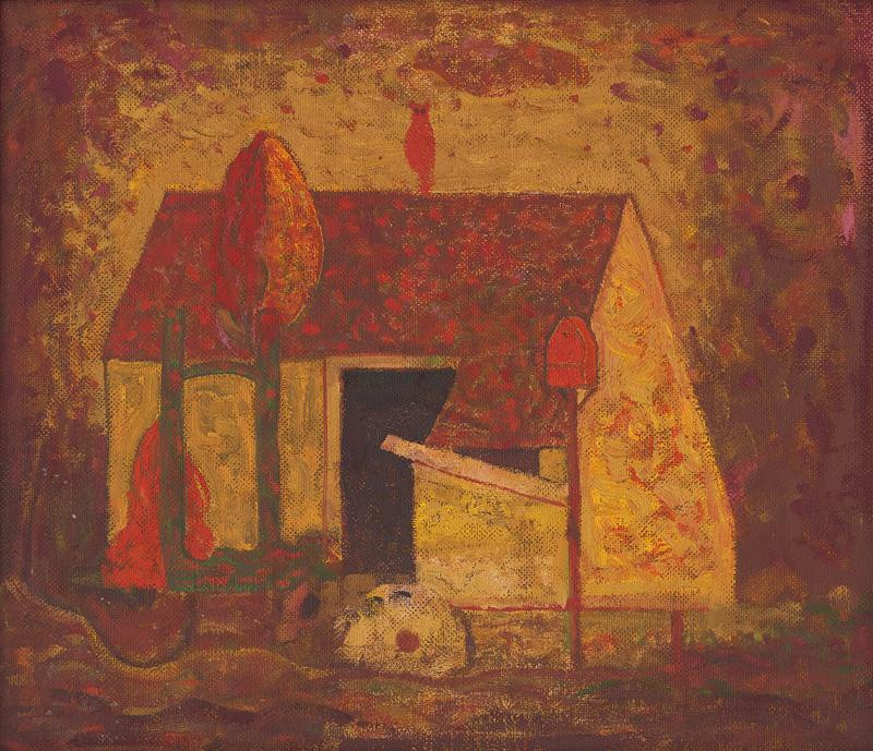 Miloš Alexander Bazovský - Samota s červenou sovou (1956–1957), Oravská galéria, OGD