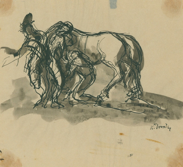 Karel Dvořák – Kůň s jezdci