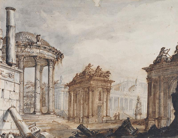 Giovanni Battista Piranesi - následovník – Ruiny antického fora