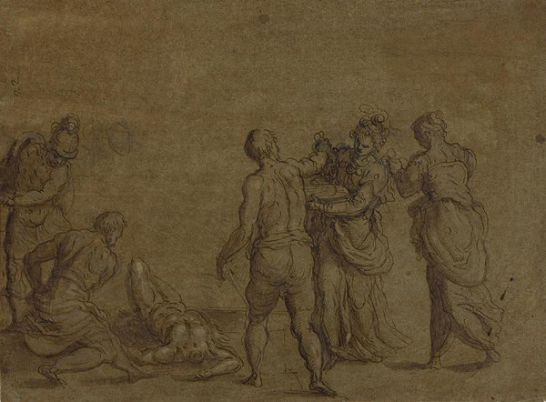 Jacopo Negretti zv. Palma il Giovane - okruh – Stětí sv. Jana Křtitele