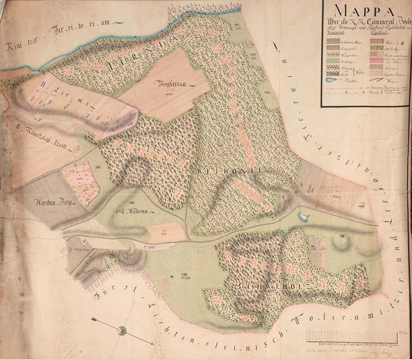 Neznámy autor – Mapa panství Bohutice