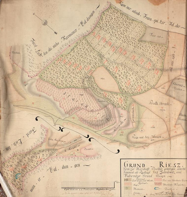 Neznámy autor – Mapa panství Bohutice