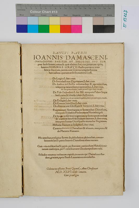 Jan Damascenský, Henricus Gravius, Peter Quentel – Opera Omnia