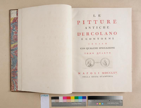 neurčený autor – Le pitture antiche d'Ercolano e contorni incise noc qualche spiegazione. Tomo quarto