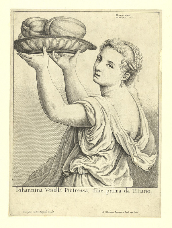 Václav Hollar – Tizianova dcera Lavinia, podle Tiziana
