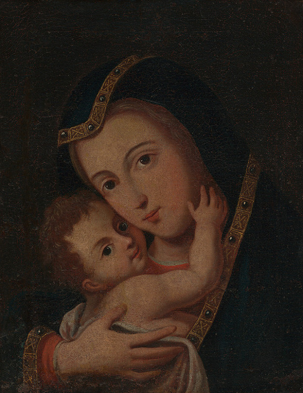 Stredoeurópsky maliar zo začiatku 18. storočia – Madona s dieťaťom