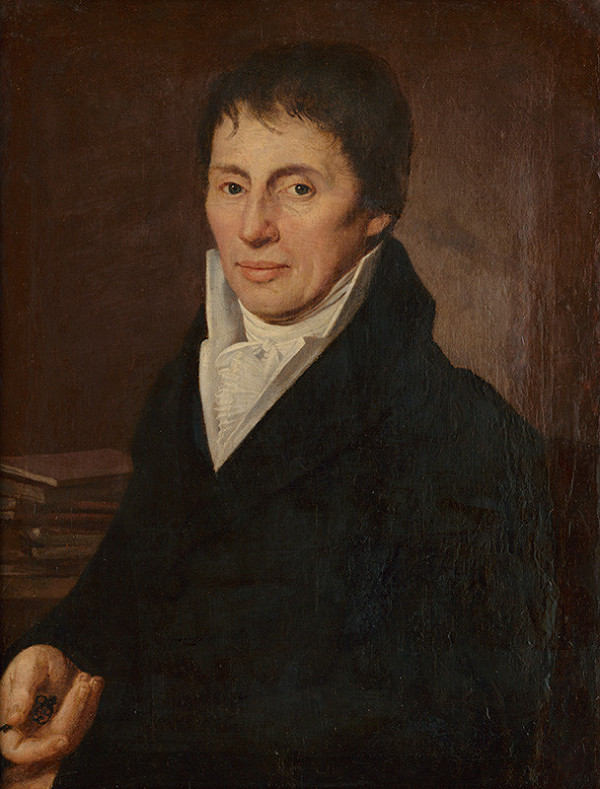 Johann Nepomuk Höfel – Portrét muža s bielou viazankou