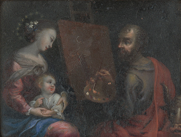 Stredoeurópsky autor z 18. storočia – Svätý Lukáš maľuje Pannu Máriu