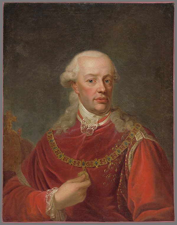Stredoeurópsky majster z konca 18. storočia, Johann Baptiste Lampi – Leopold II. ako veľmajster Rádu zlatého rúna