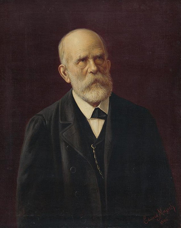 Eduard Majsch – Portrét staršieho muža so zlatou reťazou