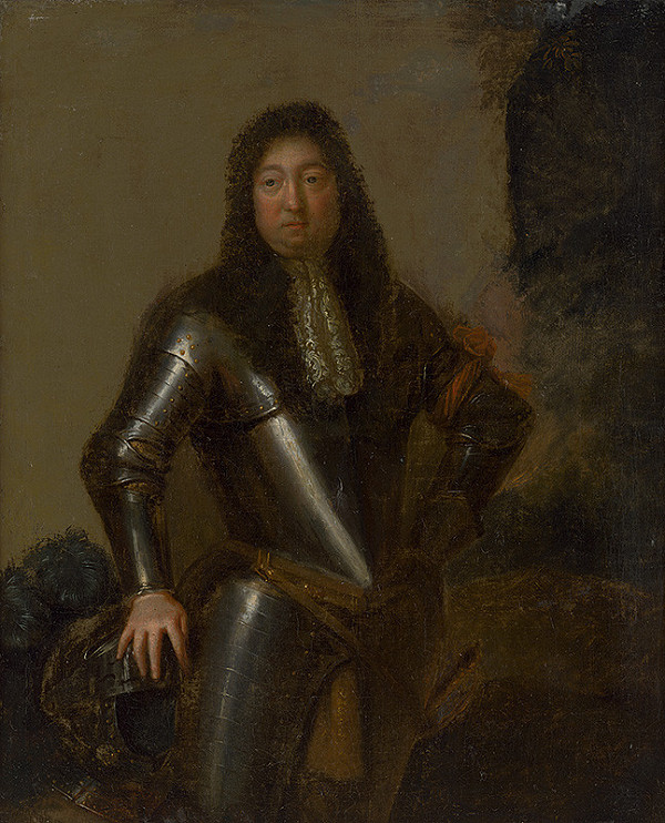 Stredoeurópsky maliar z 1. polovice 18. storočia – Portrét muža v brnení