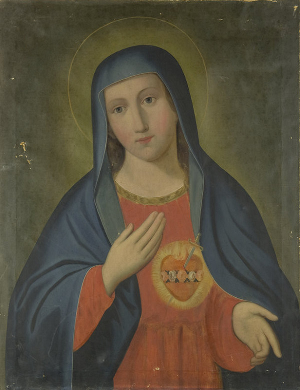 Stredoeurópsky maliar z 2. polovice 19. storočia, Leopold Kupelwieser – Nepoškvrnené srdce Panny Márie