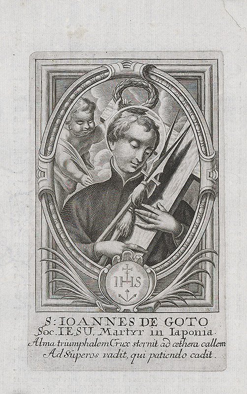 Stredoeurópsky grafik z prelomu 17. a začiatku 18. storočia – Svätý Ján de Goto z Japonska