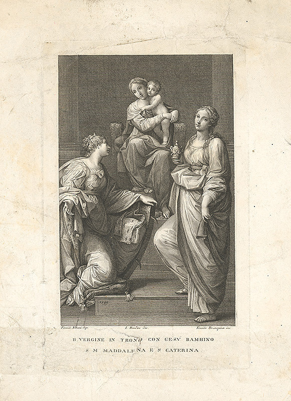 Francesco Rosaspina, Francesco Albani – Madona na tróne so sv. Magdalénou a sv. Katarínou Alexandrijskou