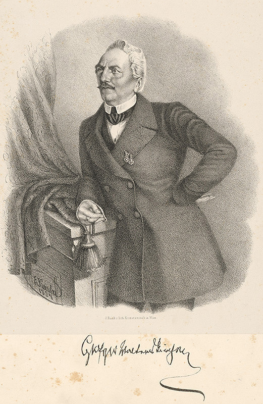 Johan Andreas Rauh, E. Kouba – Portrét grófa G.W. Waltenskirsena