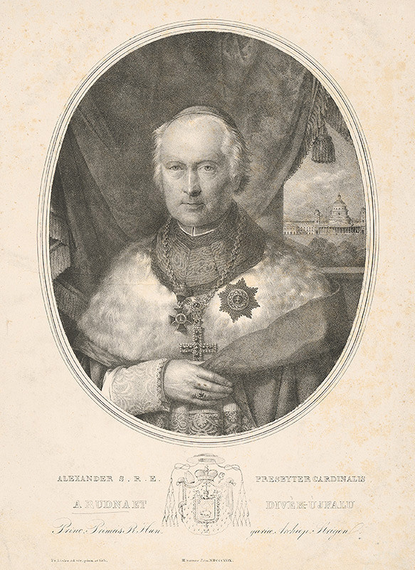 Friedrich Johann Gottlieb Lieder – Portrét arcibiskupa Alexandra Rudnaya