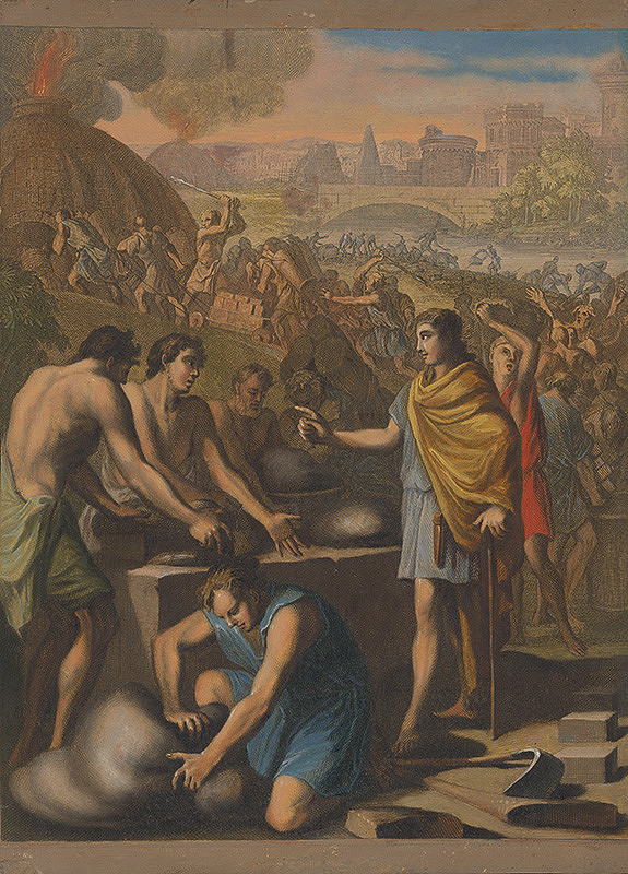 Caspar Luyken, Christoph Weigel st. – Práca hebrejských otrokov v Egypte