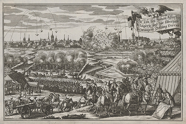 Stredoeurópsky grafik zo 17. storočia – Útok a dobitie hradu Dovay