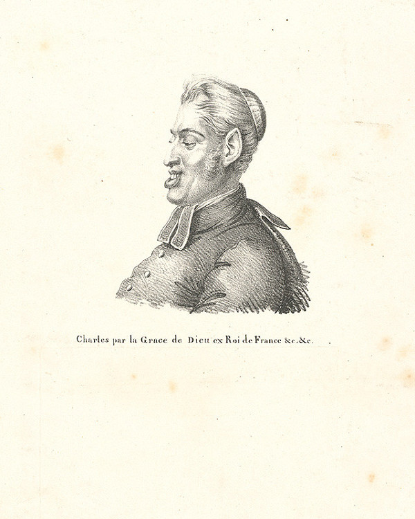 Francúzsky grafik z polovice 19. storočia – Portrét muža