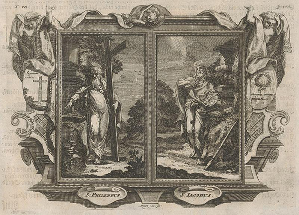 Michael Heinrich Rentz – Svätý Filip. Svätý Jakub menší. (diptych)