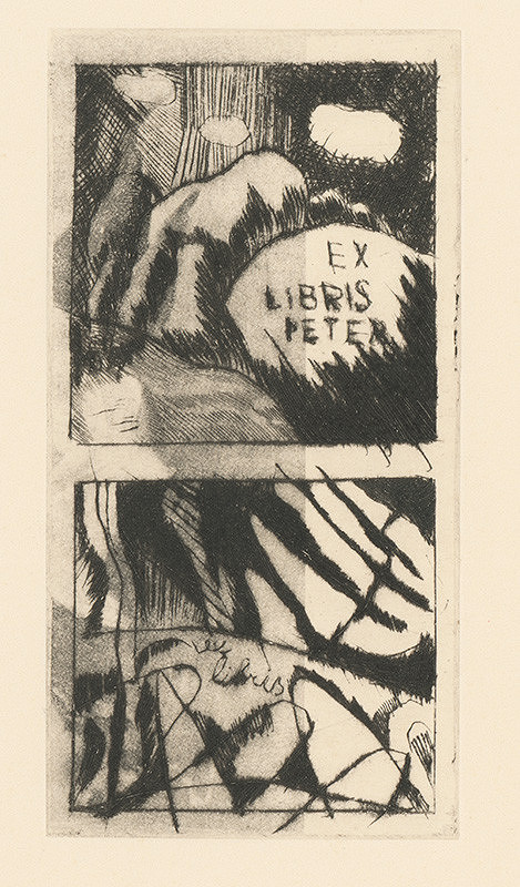 Anna Bartošová-Pelikánová – Ex libris Peter (Bartoš)