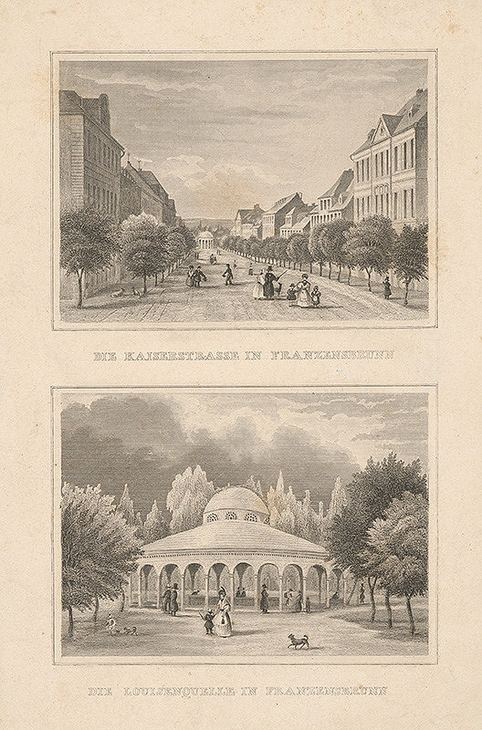 Stredoeurópsky grafik z 19. storočia – Dvojobraz z Franzensbrunnu