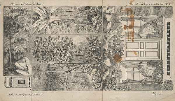 Stredoeurópsky grafik z 19. storočia – Návrh na divadelné kulisy
