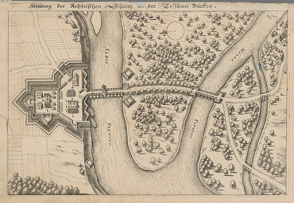 Stredoeurópsky maliar zo 17. storočia – Pohľad na most Tessau