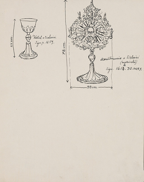 Ladislav Treskoň – Kalich a monštrancia zo Sielnice