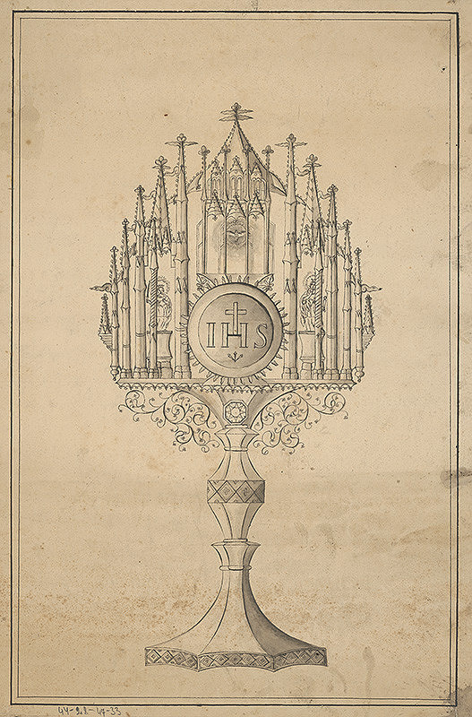 Rakúsky maliar z 19. storočia – Monštrancia