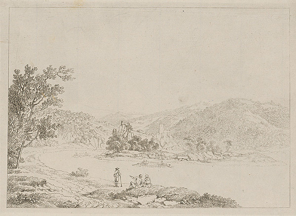 Stredoeurópky grafik z prelomu 18. - 19. storočia – Krajina