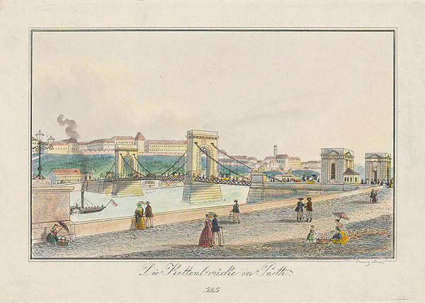 Johann Vincenz Reim – Reťazový most v Budapešti