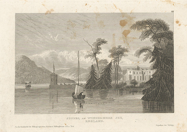Stredoeurópsky grafik z 19. storočia – Windezmerské jazero