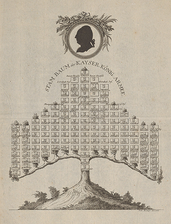 Jan Jiří Balzer – Kmeňový strom cisárskej kráľovskej armády