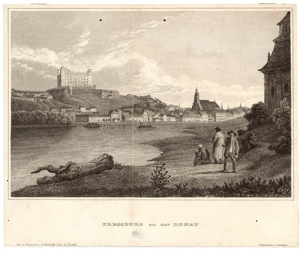Stredoeurópsky grafik z 19. storočia, Jakob Alt – Bratislava v 19. storočí - pohľad z juhozápadu