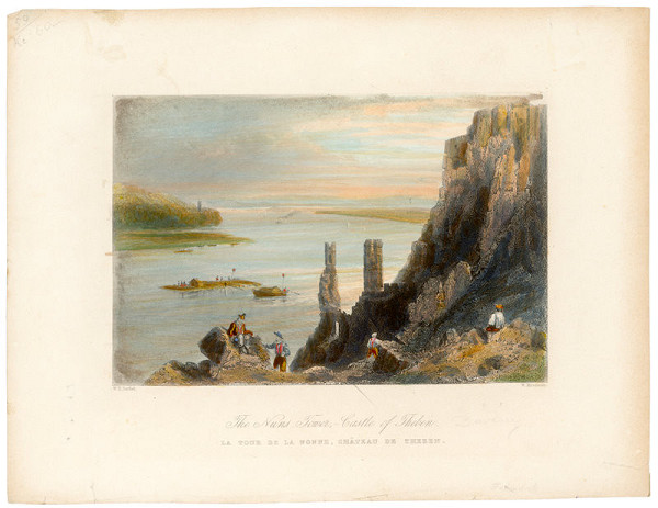 W. Mossman, William Henry Bartlett – Pohľad na hrad Devín - Panenská veža