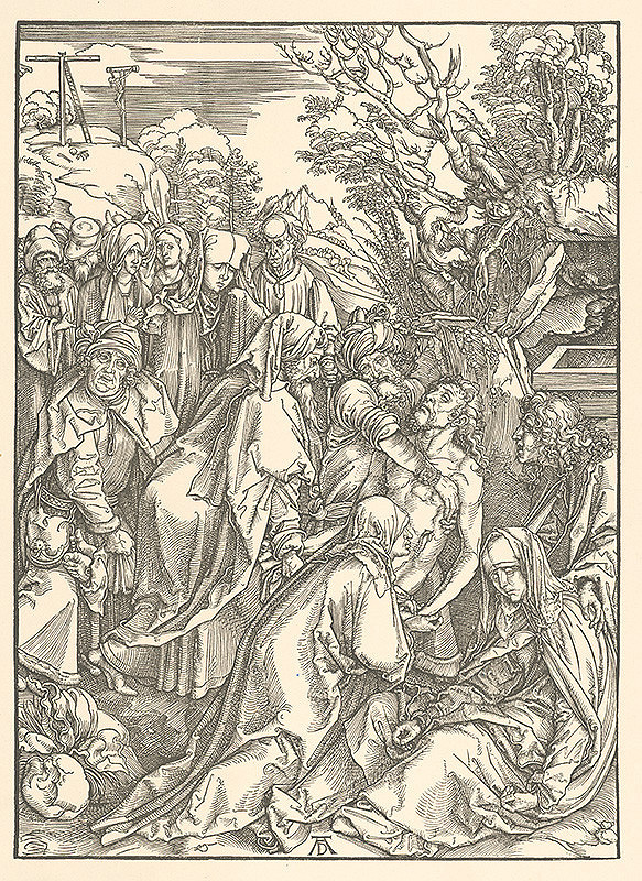 Albrecht Dürer – Pochovávanie Krista (8)