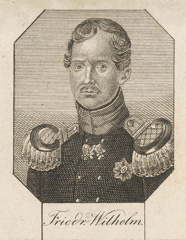 Stredoeurópsky grafik zo začiatku 19. storočia – Portrét Friedricha Wilhelma III. Pruského