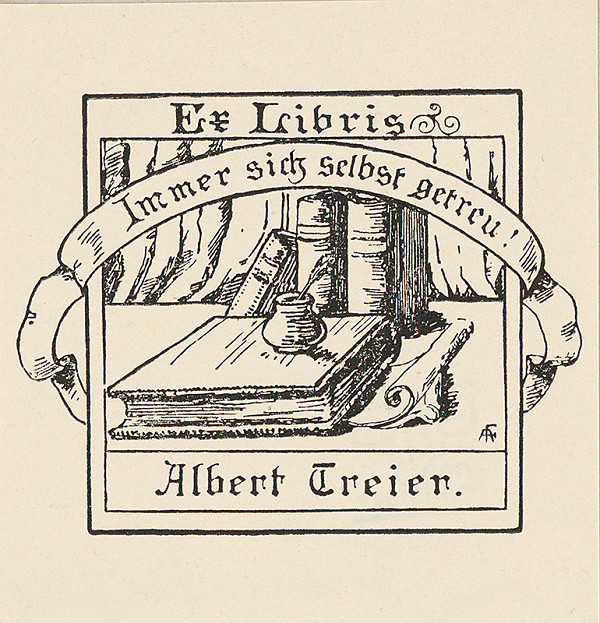 Adolph Johannes Fischer – Ex libris Albert Treier