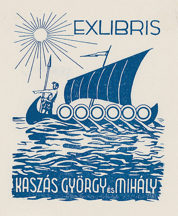 Neznámy autor – Ex libris Kaszás György és Mihály