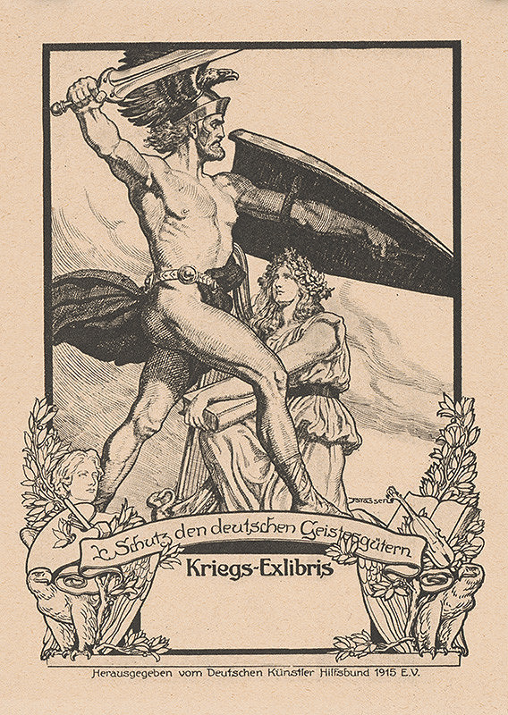 Franz Stassen – Ex libris Kriegs