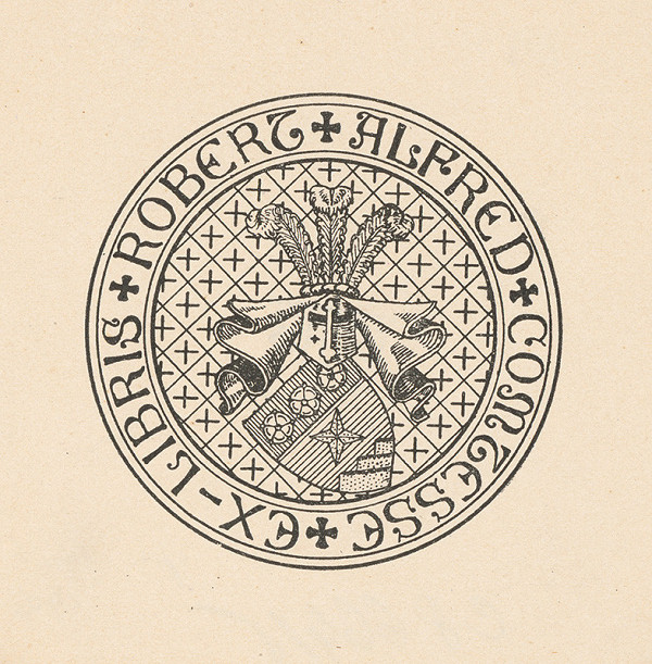 Neznámy autor – Ex libris Robert Alfred Comtesse