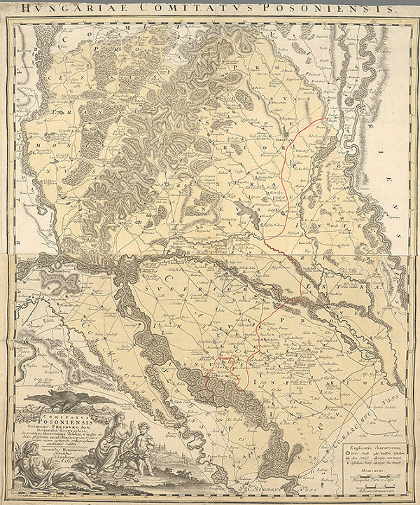 Samuel Mikovíny – Mapa bratislavskej župy