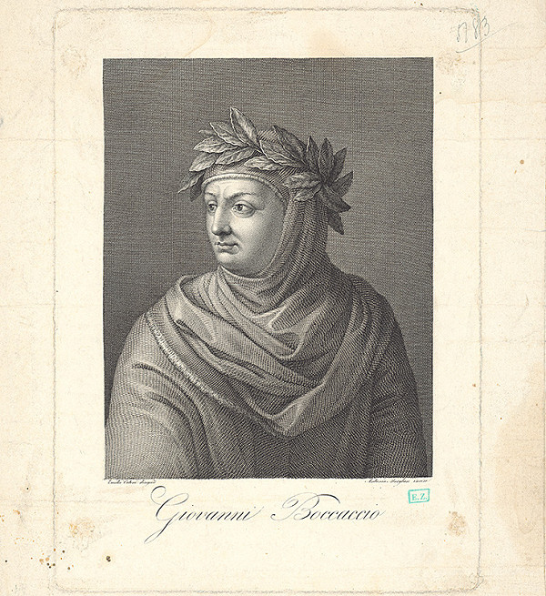 Antonio Morghen, Emidio Cateni – Portrét spisovateľa Giovanniho Boccaccia (Giovanni Boccaccio)