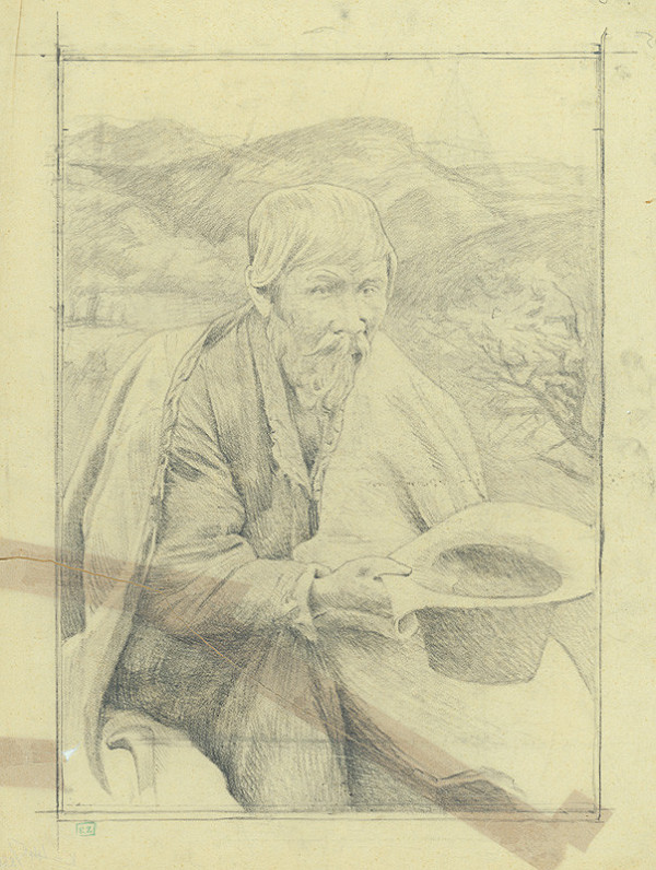 Stredoeurópsky majster z 1. polovice 20. storočia – Portrét starca