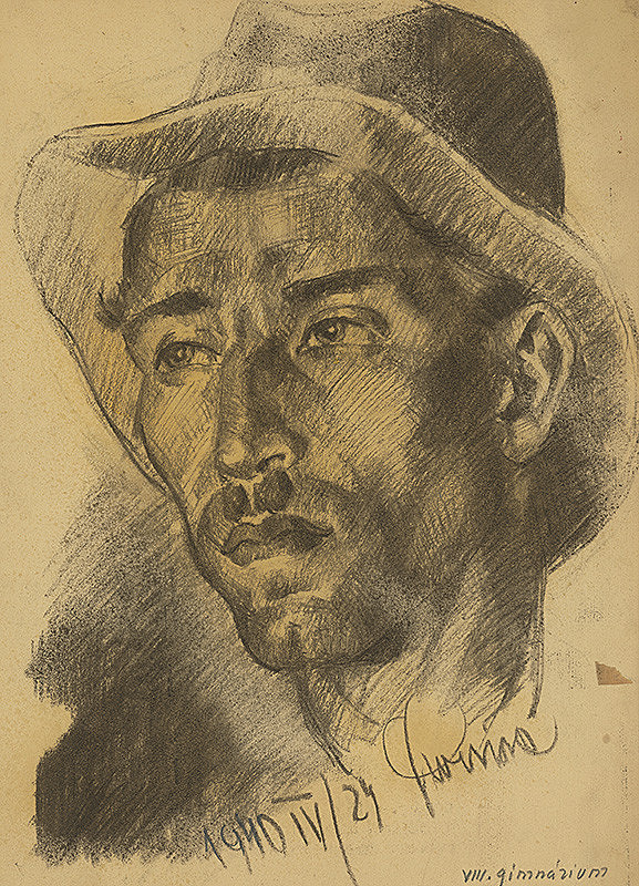 Lajos Luzsicza – Portrét muža v klobúku