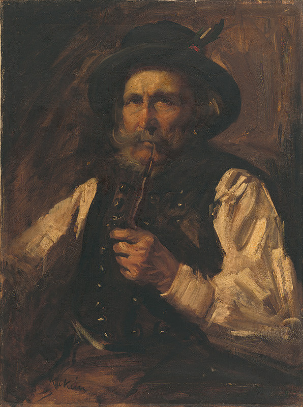 Gejza Kukán – Portrét muža s fajkou