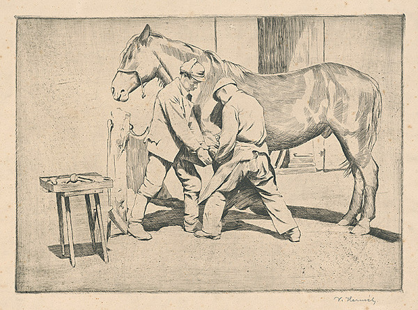 Viktor Hermély – Podkúvanie koňa