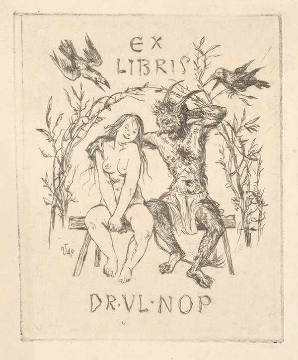 Jaroslav Vodrážka – Ex libris dr. Vl. Nop