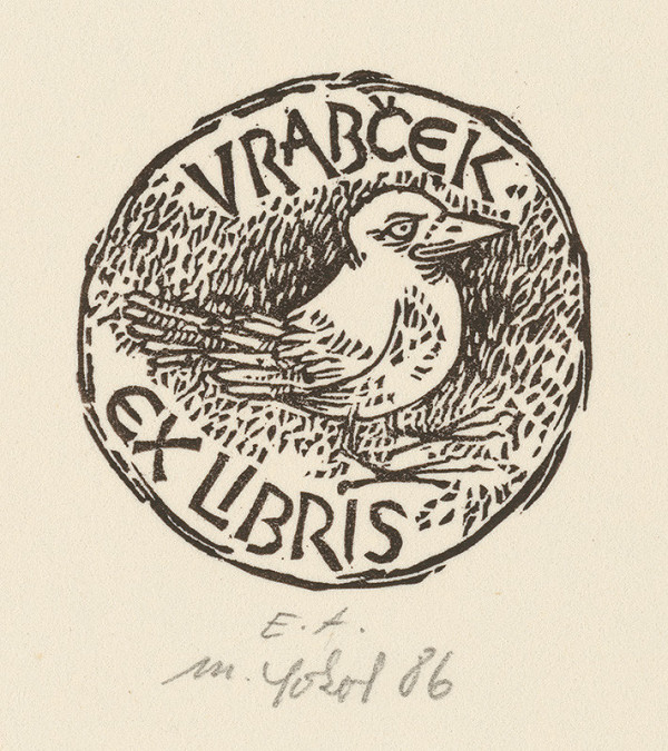 Milan Sokol – Ex libris Vrabček